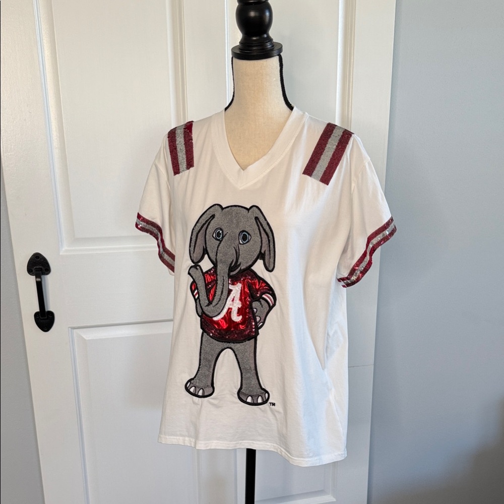 QUEEN OF SPARKLES - BIG AL University of Alabama T-Shirt.